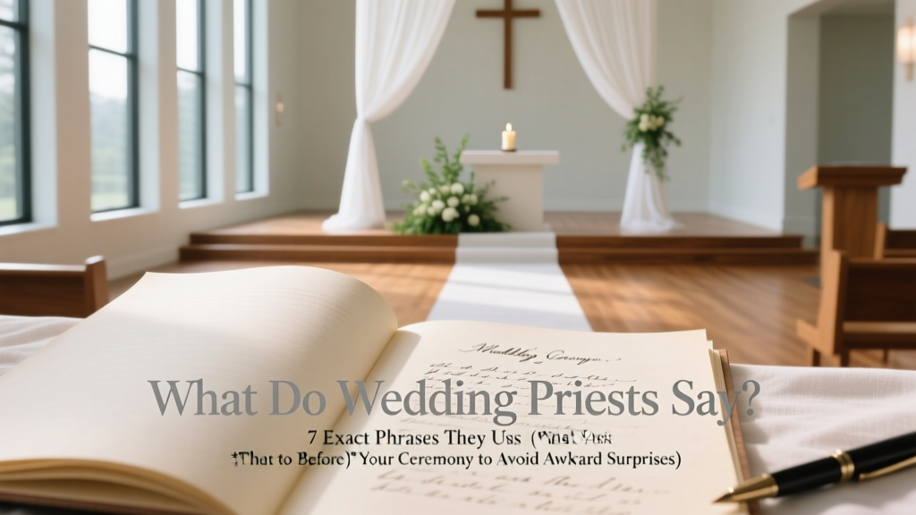 What Do Wedding Priests Say? 7 Exact Phrases They Use (Plus What to Ask Them *Before* Your Ceremony to Avoid Awkward Surprises)