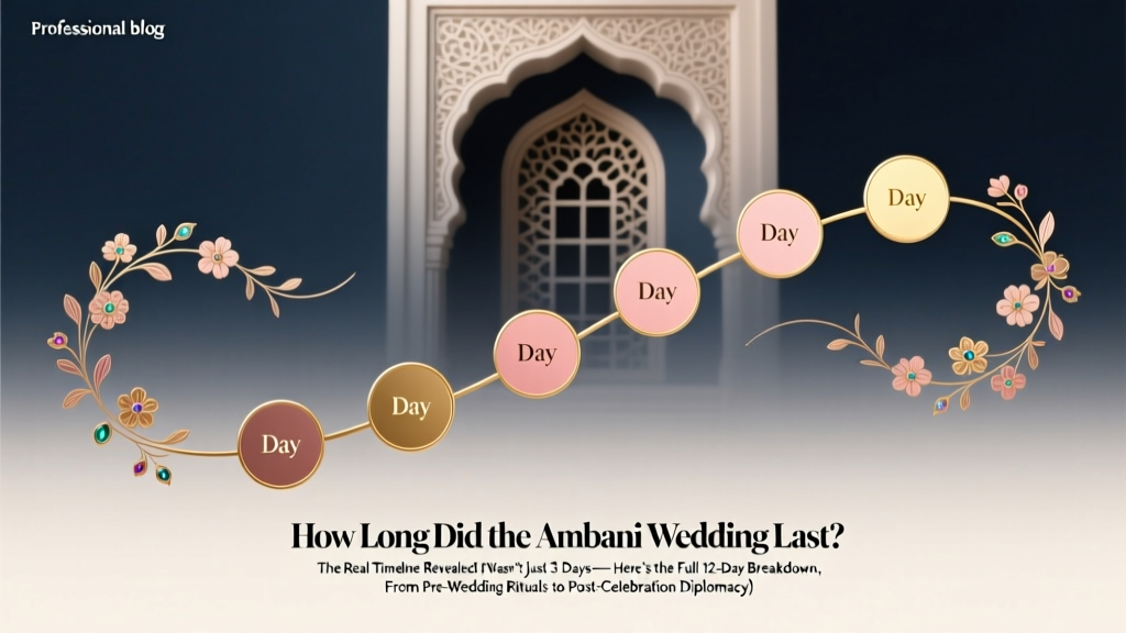 How Long Did the Ambani Wedding Last? The Real Timeline Revealed (Spoiler: It Wasn’t Just 3 Days — Here’s the Full 12-Day Breakdown, From Pre-Wedding Rituals to Post-Celebration Diplomacy)