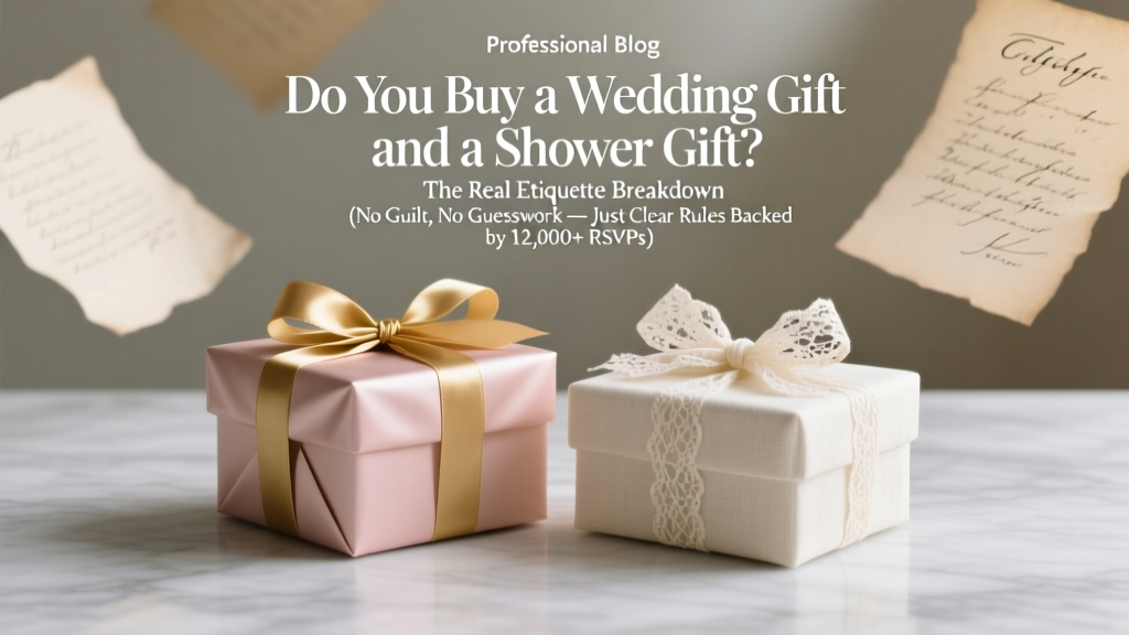 Do You Buy a Wedding Gift and a Shower Gift? The Real Etiquette Breakdown (No Guilt, No Guesswork — Just Clear Rules Backed by 12,000+ RSVPs)