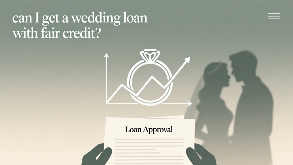 Can I get a wedding loan with fair credit? Yes—here’s exactly how lenders evaluate your 600–669 score, which 7 lenders approve applicants like you (no hidden denials), and the 3 moves that boost approval odds by 68% before you even apply.