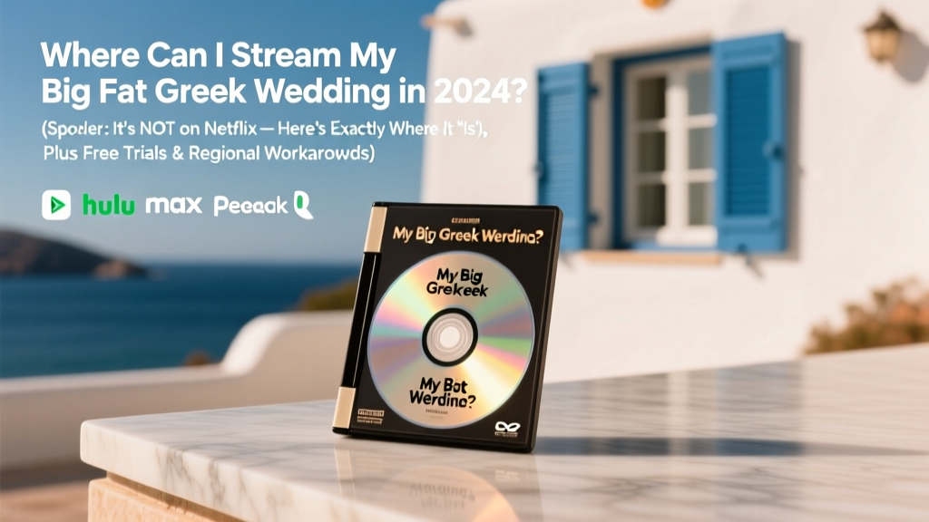 Where Can I Stream My Big Fat Greek Wedding in 2024? (Spoiler: It’s NOT on Netflix — Here’s Exactly Where It *Is*, Plus Free Trials & Regional Workarounds)