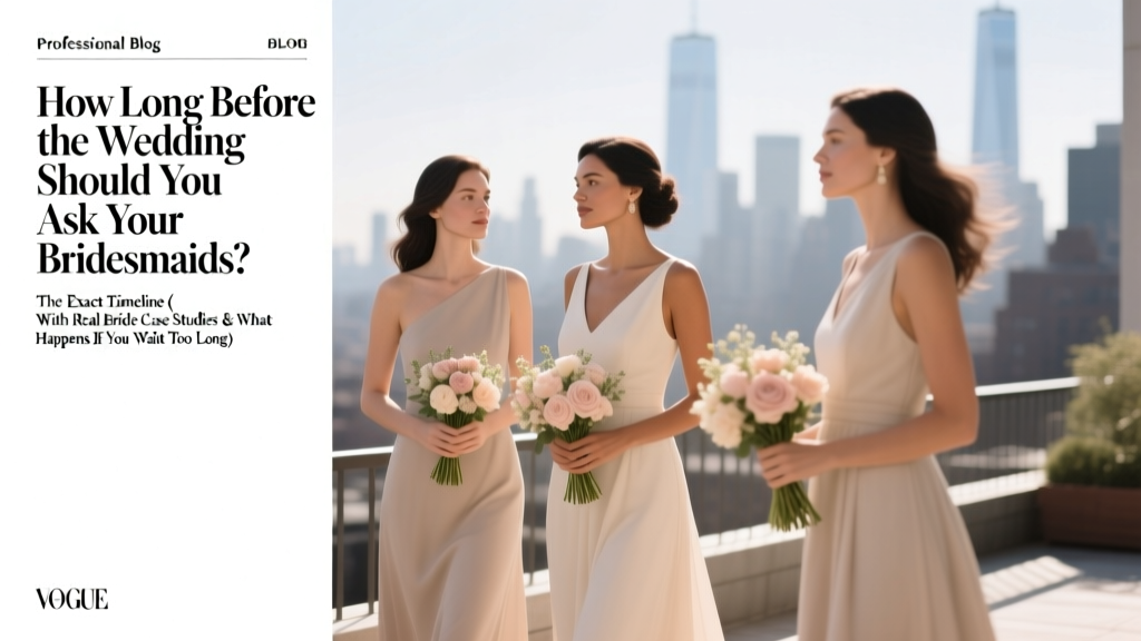 How Long Before the Wedding Should You Ask Your Bridesmaids? The Exact Timeline (With Real Bride Case Studies & What Happens If You Wait Too Long)