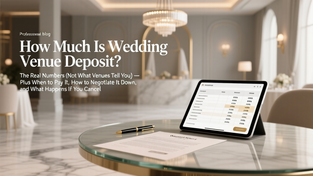 How Much Is Wedding Venue Deposit? The Real Numbers (Not What Venues Tell You) — Plus When to Pay It, How to Negotiate It Down, and What Happens If You Cancel