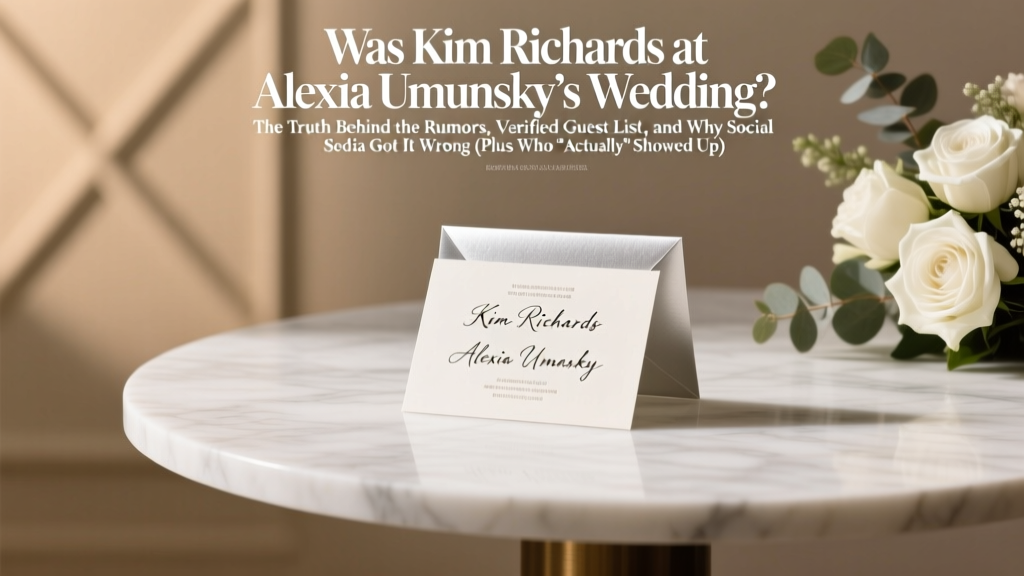 Was Kim Richards at Alexia Umansky’s Wedding? The Truth Behind the Rumors, Verified Guest List, and Why Social Media Got It Wrong (Plus Who *Actually* Showed Up)