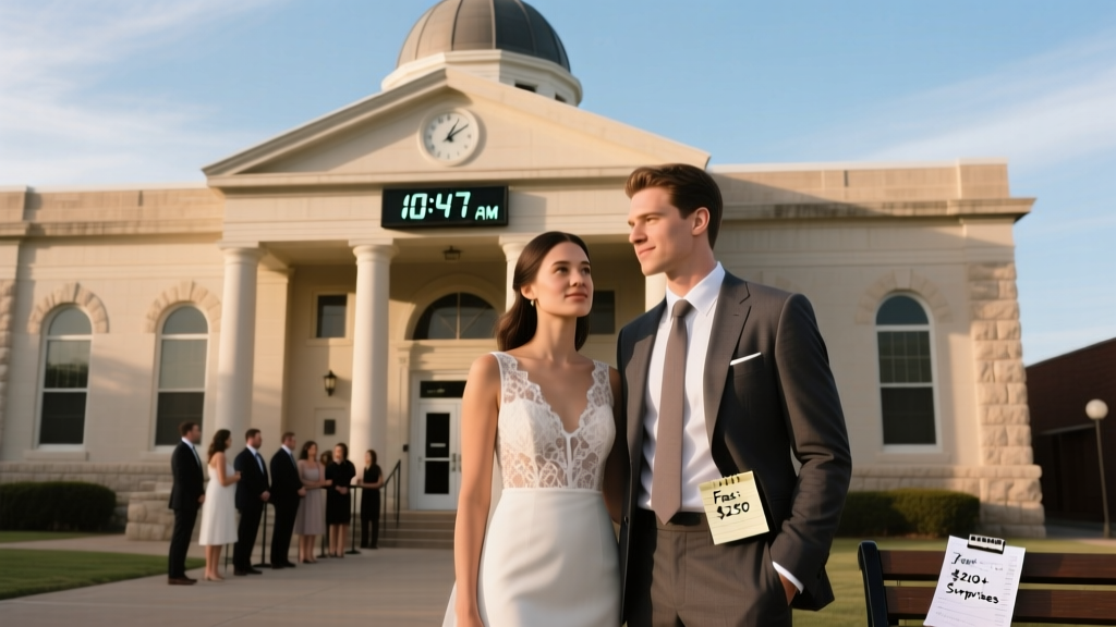 How Much Does a Courthouse Wedding Cost in Texas? The Real Total (Fees, Wait Times & Hidden $200+ Surprises Most Couples Miss)