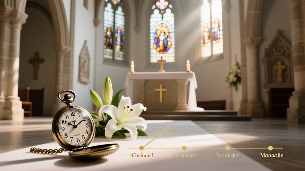 How Long Does a Wedding Mass Last? The Real Timeline Breakdown (Not the '45-Minute Myth') — Plus Exact Timing Tips for Catholic, Orthodox & Ecumenical Ceremonies
