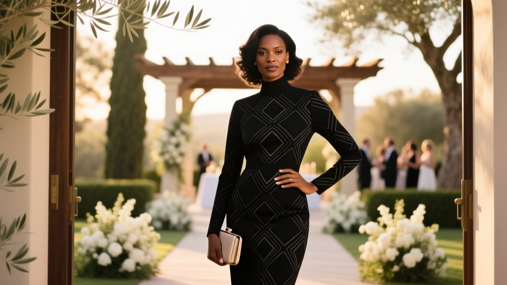 Can you wear a black patterned dress to a wedding? Yes—but only if you pass these 5 invisible etiquette filters (most guests fail #3)