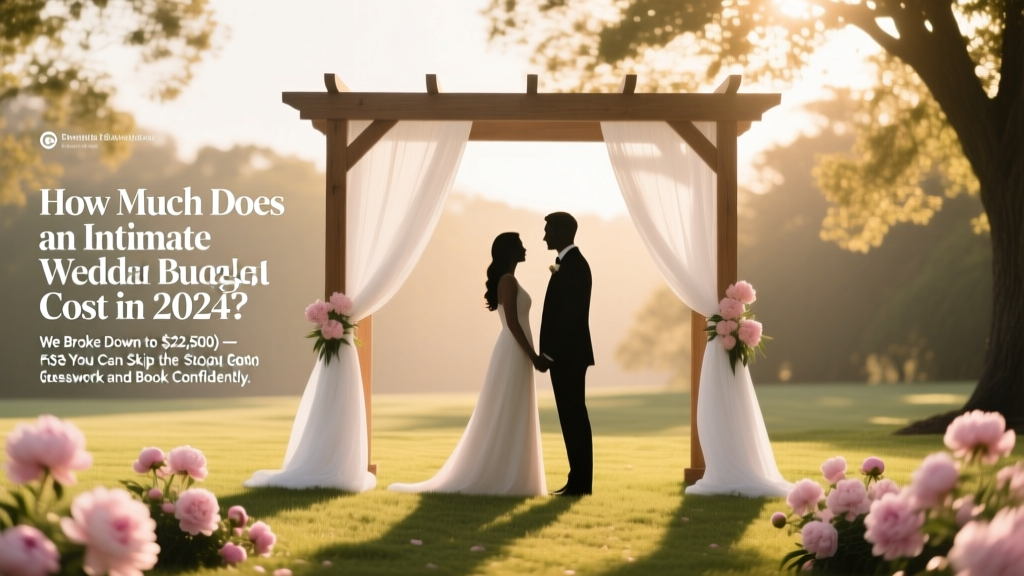 How Much Does an Intimate Wedding Cost in 2024? We Broke Down Real Budgets (From $3,800 to $22,500) — So You Can Skip the Guesswork and Book Confidently