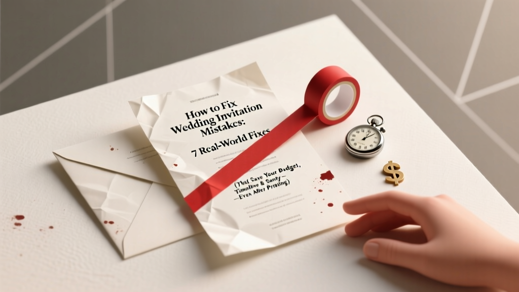 How to Fix Wedding Invitation Mistakes: 7 Real-World Fixes (That Save Your Budget, Timeline & Sanity—Even After Printing)