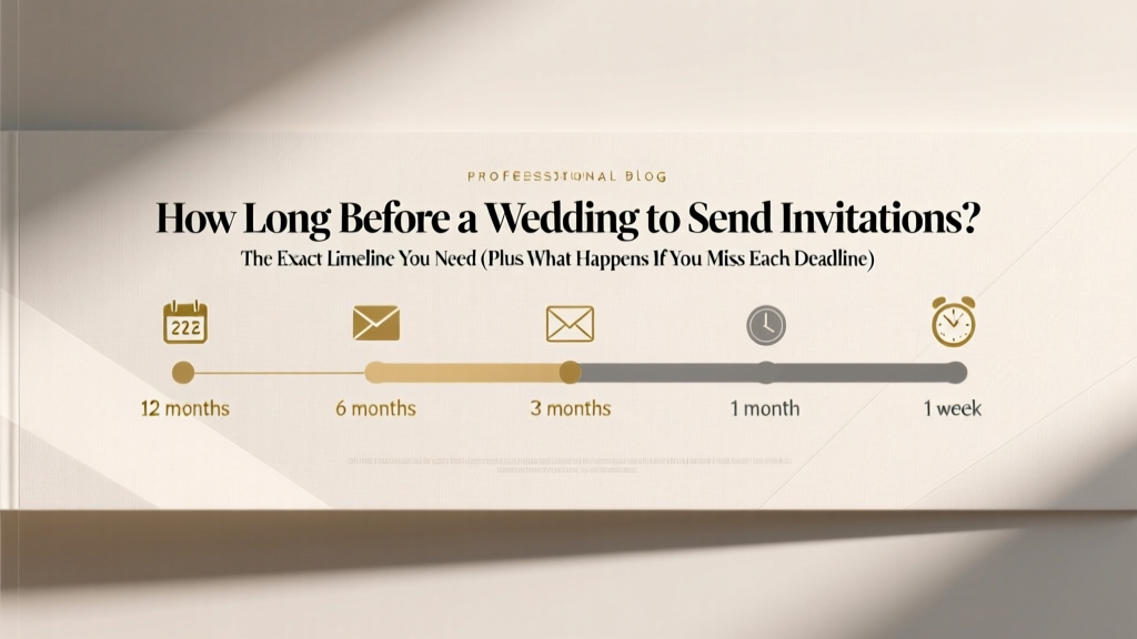 How Long Before a Wedding to Send Invitations? The Exact Timeline You Need (Plus What Happens If You Miss Each Deadline)