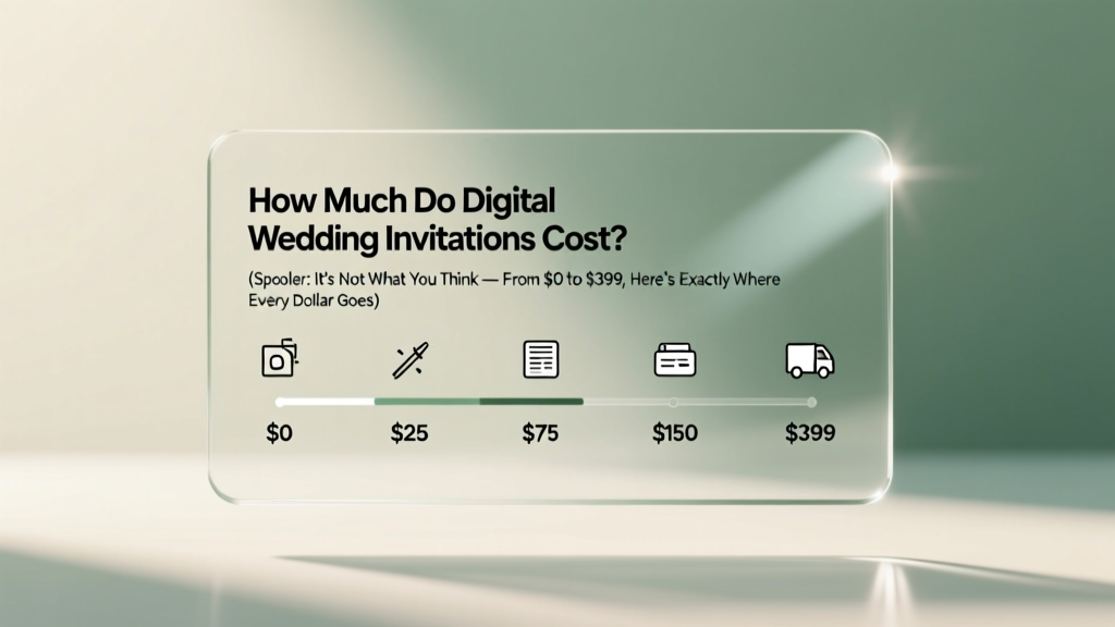 How Much Do Digital Wedding Invitations Cost? (Spoiler: It’s Not What You Think — From $0 to $399, Here’s Exactly Where Every Dollar Goes)