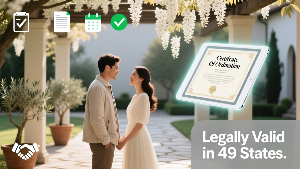 How to Get Ordained Online to Perform Weddings: A Stress-Free 7-Step Checklist (No Paperwork Nightmares, No Legal Surprises, and Yes—It’s Legally Valid in 49 States)