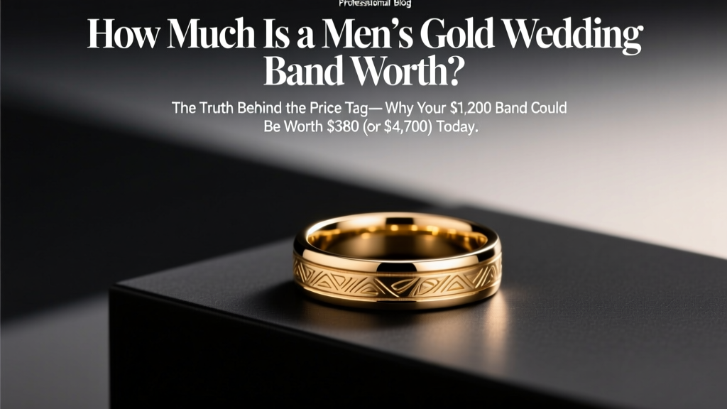How Much Is a Men’s Gold Wedding Band Worth? The Truth Behind the Price Tag—Why Your $1,200 Band Could Be Worth $380 (or $4,700) Today