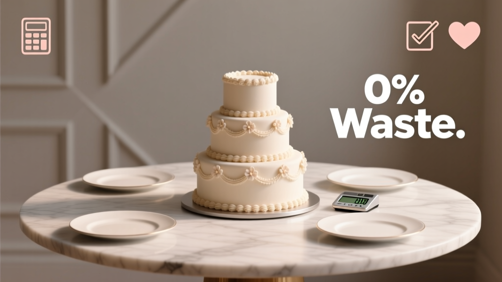 How Big of a Wedding Cake Do I Need? The Stress-Free Portion Calculator (No Guesswork, No Leftovers, No Awkward Slices)