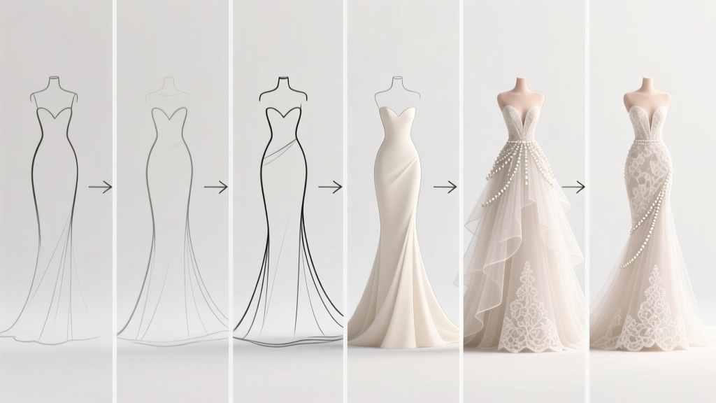 How to Draw Wedding Dresses Step by Step for Beginners: 7 Foolproof Stages That Turn Blank Paper Into Elegant Gowns (No Art Degree Required)