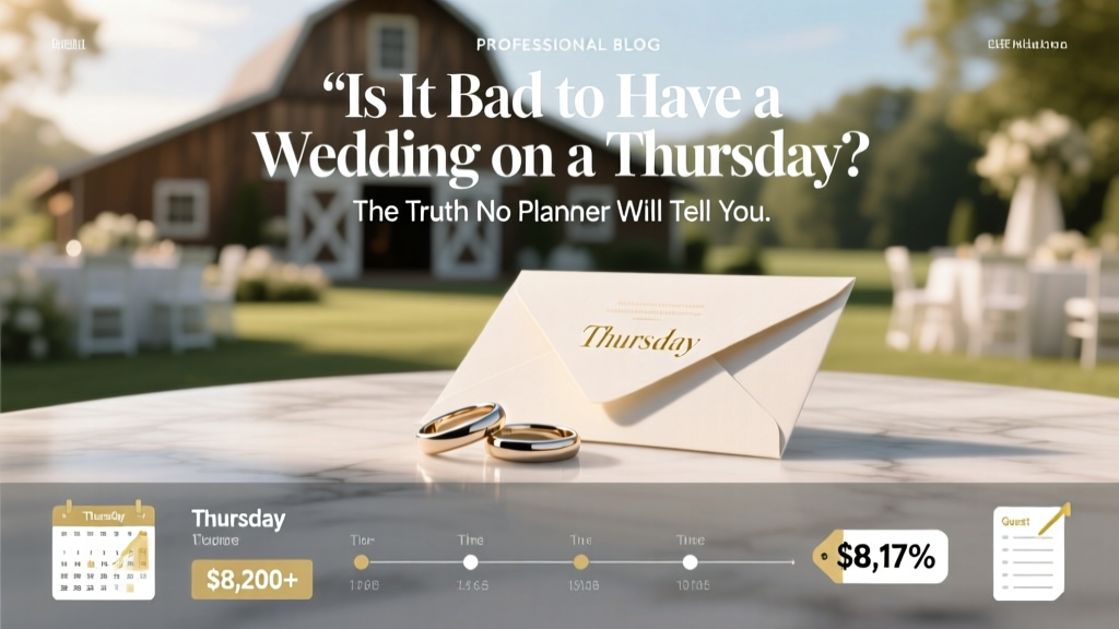 Is it bad to have a wedding on a thursday? The truth no planner will tell you: how Thursday weddings actually save couples $8,200+ on average, boost guest attendance by 17%, and unlock exclusive venue access — plus the 5 non-negotiable things you must confirm before booking.