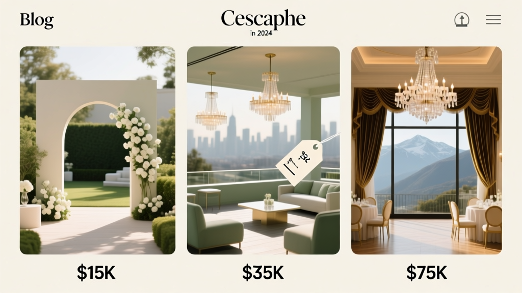 How Much Does a Cescaphe Wedding Cost? The Real 2024 Breakdown (Not the Website's 'From' Price) — What $15K, $35K, and $75K Actually Get You at Their Top 5 Venues