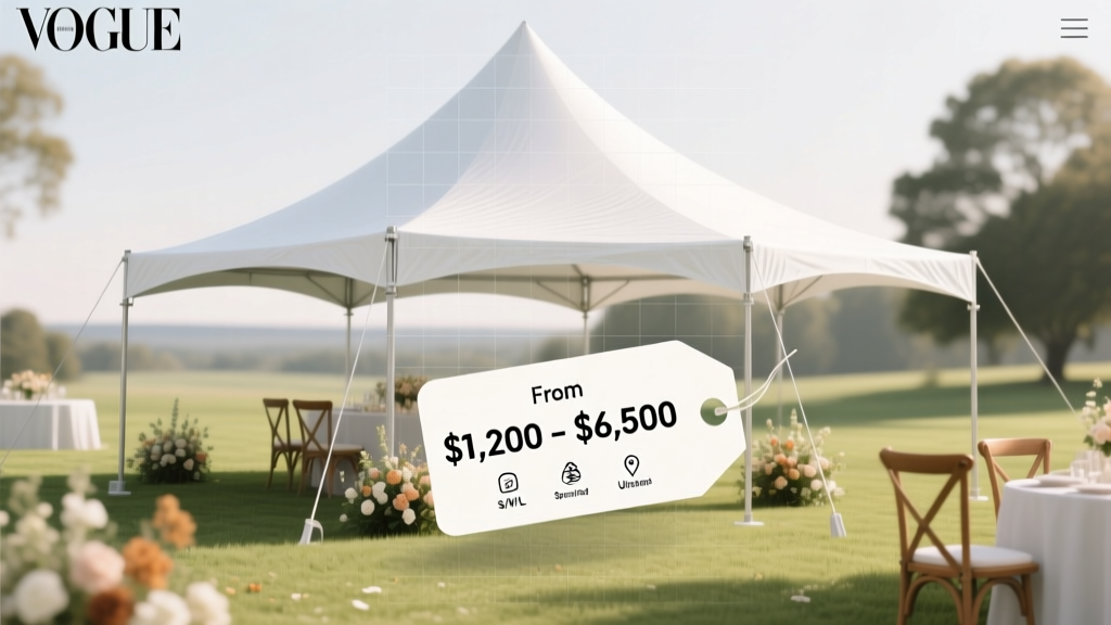 How Much Does a Wedding Tent Cost in 2024? Real-World Pricing Breakdown (No Hidden Fees, No Guesswork—Just What You’ll Actually Pay Based on Size, Style, Location & Season)
