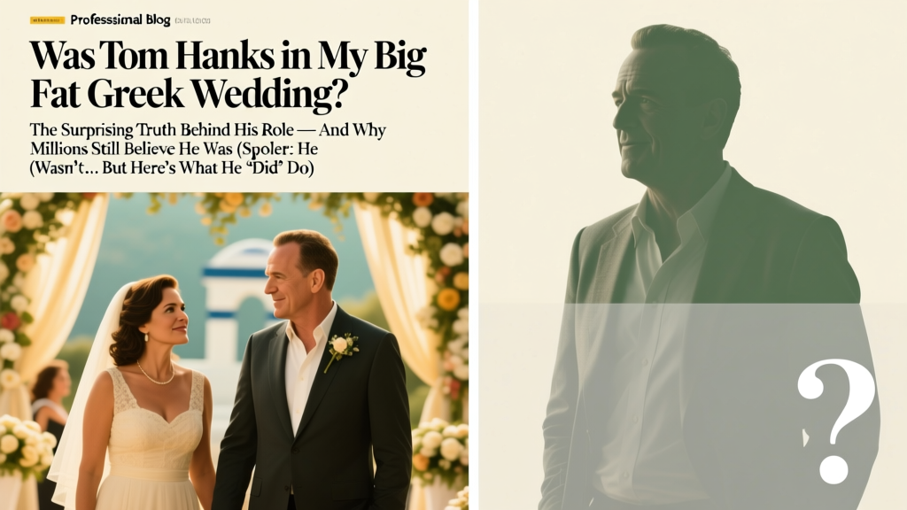 Was Tom Hanks in My Big Fat Greek Wedding? The Surprising Truth Behind His Role — And Why Millions Still Believe He Was (Spoiler: He Wasn’t… But Here’s What He *Did* Do)