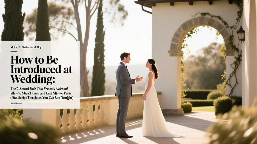 How to Be Introduced at Wedding: The 7-Second Rule That Prevents Awkward Silence, Missed Cues, and Last-Minute Panic (Plus Script Templates You Can Use Tonight)