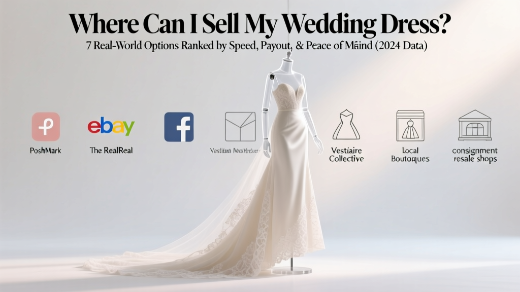 Where Can I Sell My Wedding Dress? 7 Real-World Options Ranked by Speed, Payout, & Peace of Mind (2024 Data)