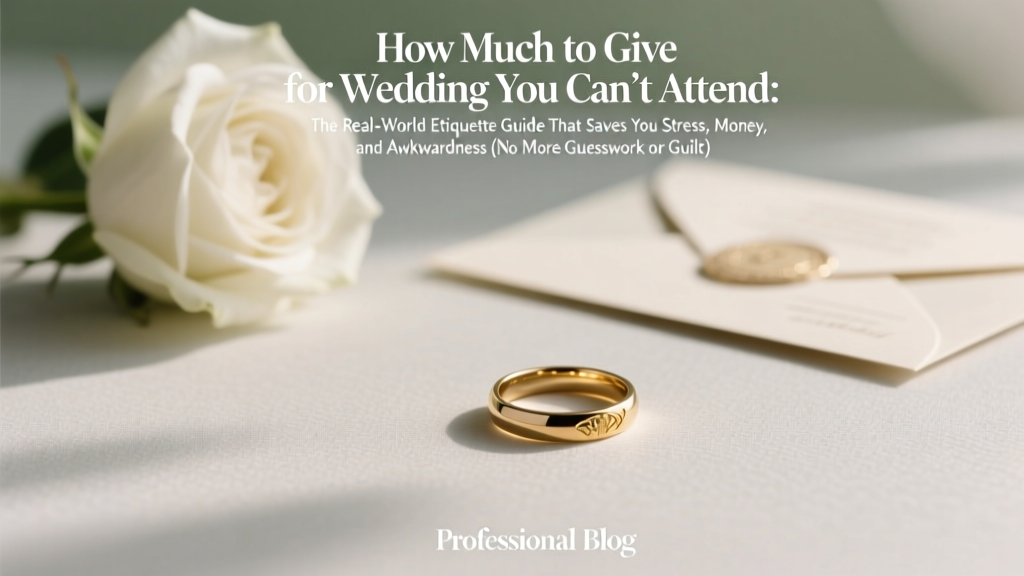 How Much to Give for Wedding You Can’t Attend: The Real-World Etiquette Guide That Saves You Stress, Money, and Awkwardness (No More Guesswork or Guilt)