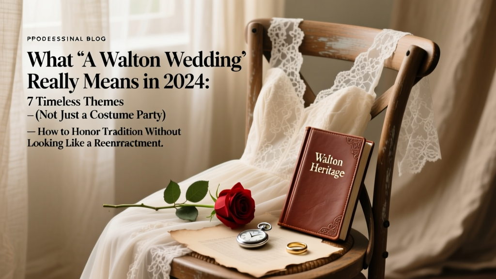 What ‘A Walton Wedding’ Really Means in 2024: 7 Timeless Themes (Not Just a Costume Party) — How to Honor Tradition Without Looking Like a Reenactment