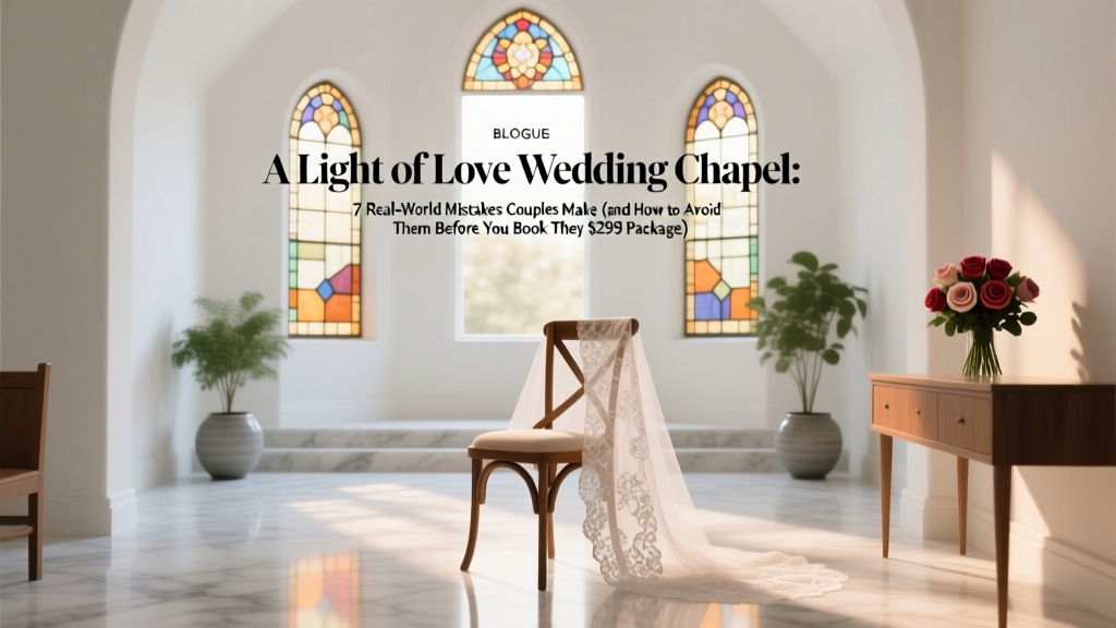 A Light of Love Wedding Chapel: 7 Real-World Mistakes Couples Make (and How to Avoid Them Before You Book That $299 Package)