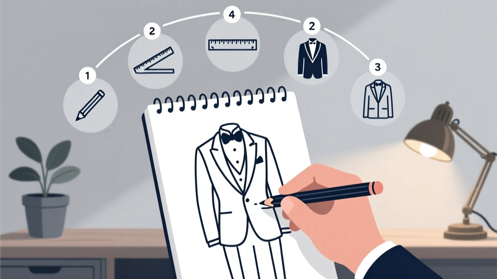 How to Draw a Wedding Suit in Just 7 Simple Steps (Even If You’ve Never Sketched Before)—No Fancy Tools, No Art Degree Required