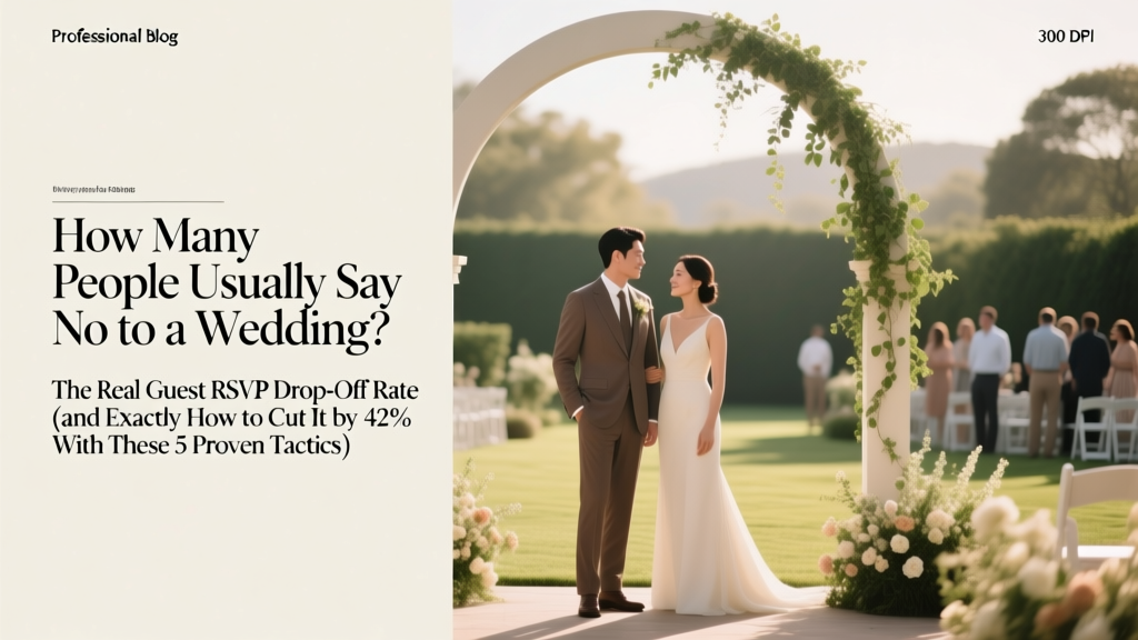 How Many People Usually Say No to a Wedding? The Real Guest RSVP Drop-Off Rate (and Exactly How to Cut It by 42% With These 5 Proven Tactics)