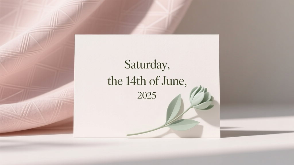 How to Write Out Date on Wedding Invite: The 7-Second Rule That Prevents RSVP Confusion, Avoids Last-Minute Edits, and Makes Your Stationery Look Instantly Polished (No Grammar Degree Required)