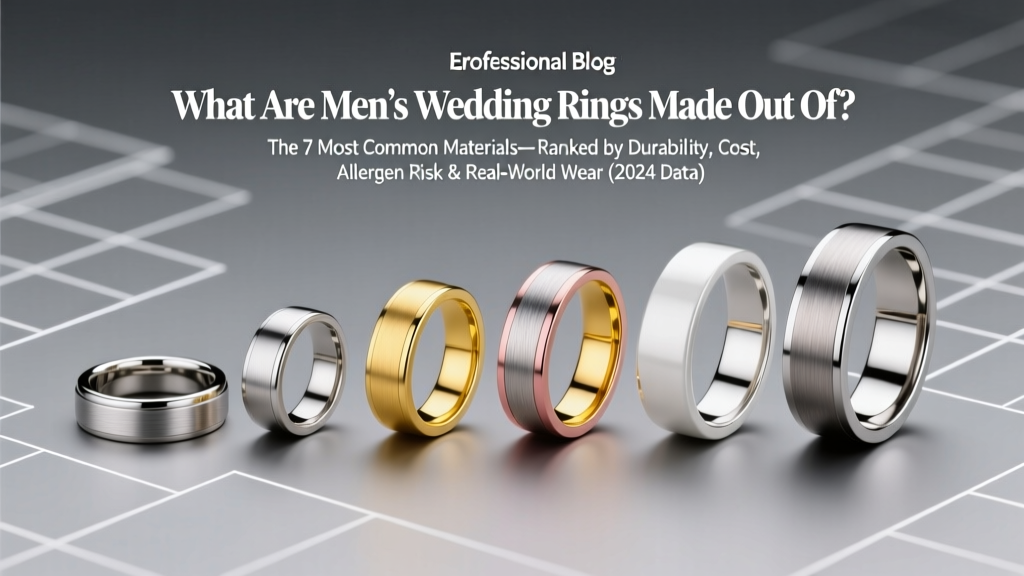 What Are Men’s Wedding Rings Made Out Of? The 7 Most Common Materials—Ranked by Durability, Cost, Allergen Risk & Real-World Wear (2024 Data)