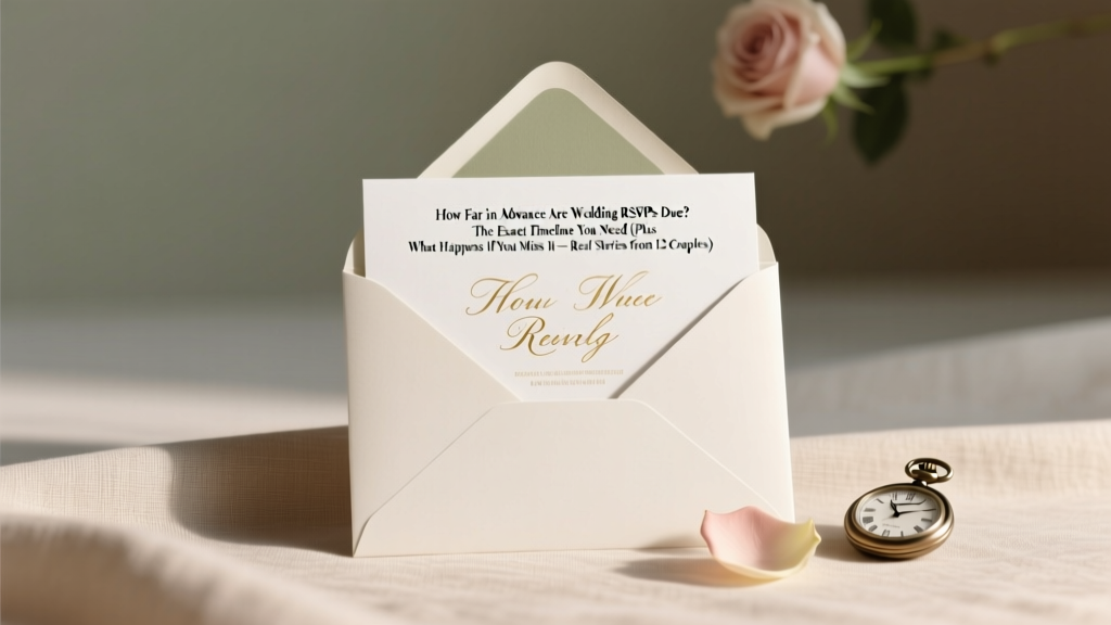 How Far in Advance Are Wedding RSVPs Due? The Exact Timeline You Need (Plus What Happens If You Miss It — Real Stories from 12 Couples)