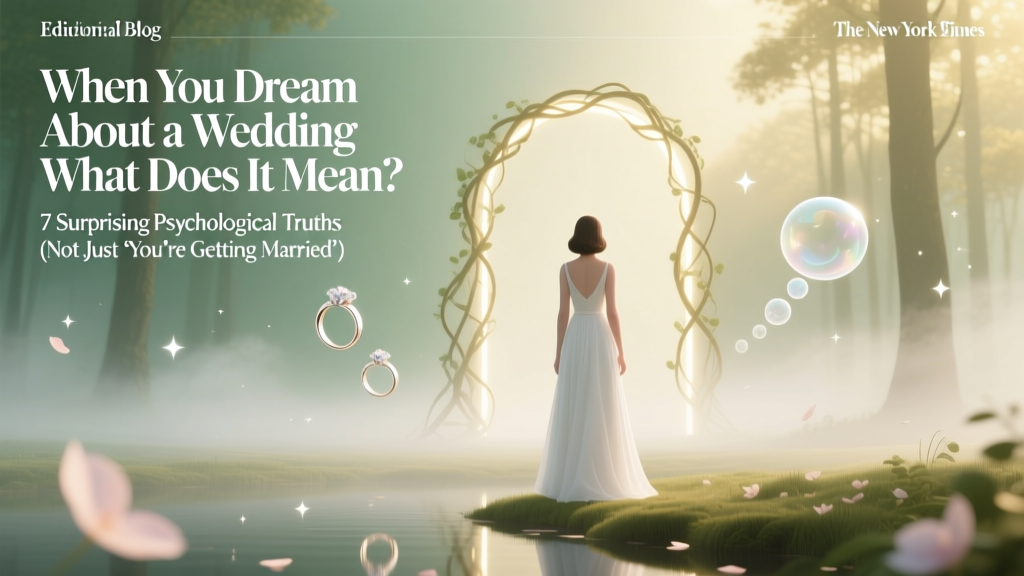 When You Dream About a Wedding What Does It Mean? 7 Surprising Psychological Truths (Not Just ‘You’re Getting Married’)