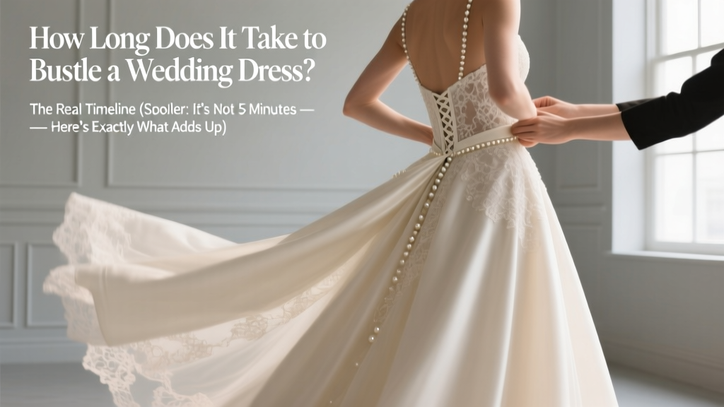 How Long Does It Take to Bustle a Wedding Dress? The Real Timeline (Spoiler: It’s Not 5 Minutes — Here’s Exactly What Adds Up)