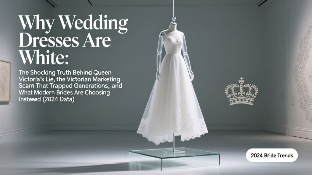 Why Wedding Dresses Are White: The Shocking Truth Behind Queen Victoria’s Lie, the Victorian Marketing Scam That Trapped Generations, and What Modern Brides Are Choosing Instead (2024 Data)