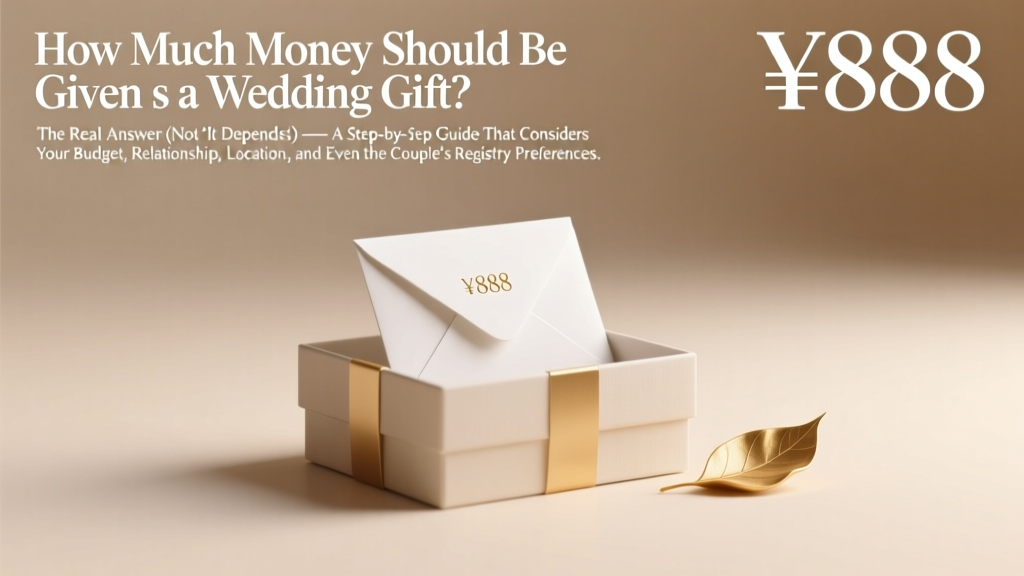 How Much Money Should Be Given as a Wedding Gift? The Real Answer (Not 'It Depends') — A Step-by-Step Guide That Considers Your Budget, Relationship, Location, and Even the Couple’s Registry Preferences