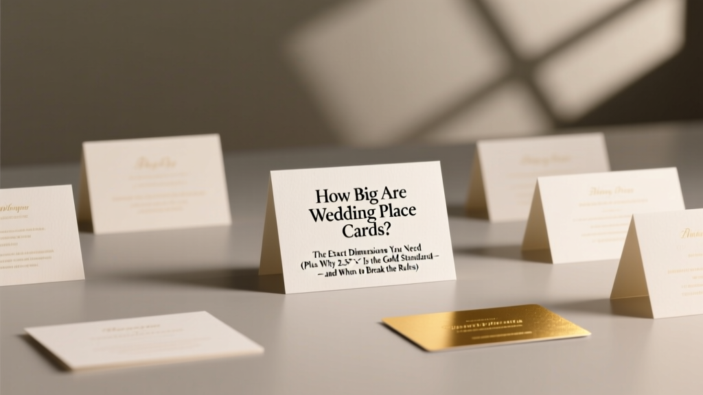 How Big Are Wedding Place Cards? The Exact Dimensions You Need (Plus Why 2.5" × 3.5" Is the Gold Standard — and When to Break the Rules)