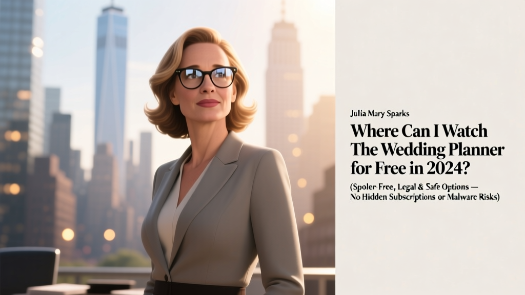 Where Can I Watch The Wedding Planner for Free in 2024? (Spoiler-Free, Legal & Safe Options — No Hidden Subscriptions or Malware Risks)