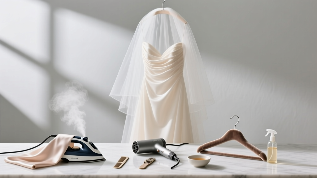 How to Get Wrinkles Out of a Wedding Veil Without Damaging Delicate Lace or Tulle: 5 Foolproof Methods (Plus What NOT to Do the Night Before)