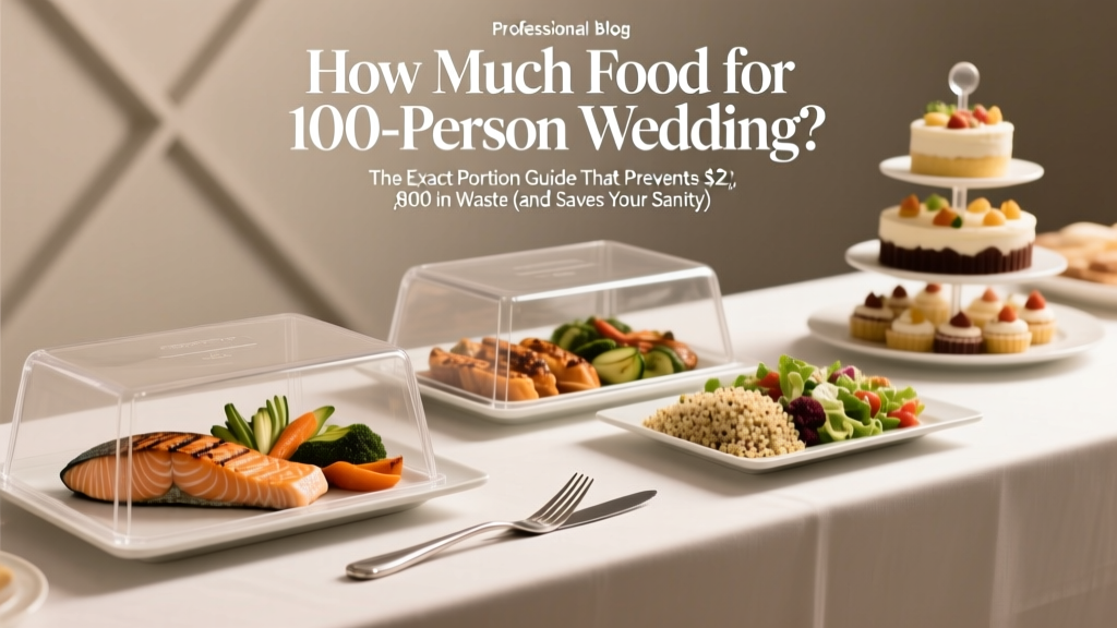 How Much Food for 100 Person Wedding? The Exact Portion Guide That Prevents $2,800 in Waste (and Saves Your Sanity)