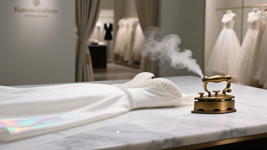 How to Steam Iron a Wedding Dress Without Melting Beads, Distorting Silhouette, or Causing Irreversible Shine: A Step-by-Step Preservation-First Guide for Brides Who’ve Already Paid $3,000+ for Their Gown
