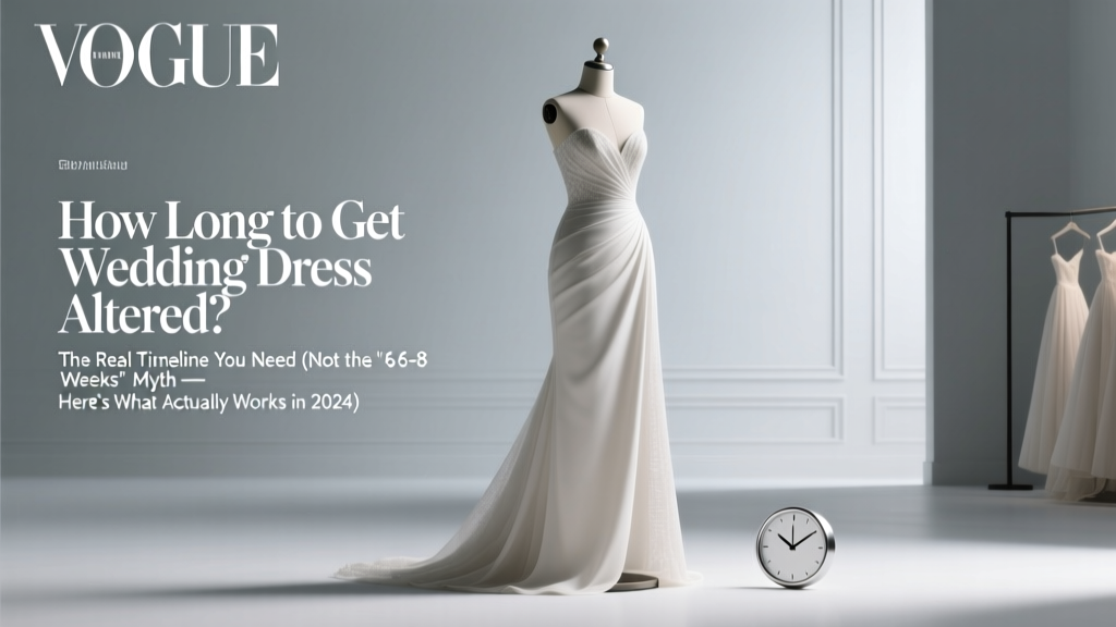 How Long to Get Wedding Dress Altered? The Real Timeline You Need (Not the '6-8 Weeks' Myth — Here’s What Actually Works in 2024)