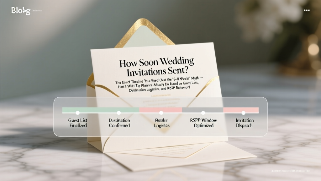 How Soon Wedding Invitations Sent? The Exact Timeline You Need (Not the '6–8 Weeks' Myth — Here’s What Top Planners Actually Do Based on Guest Lists, Destination Logistics, and RSVP Behavior)