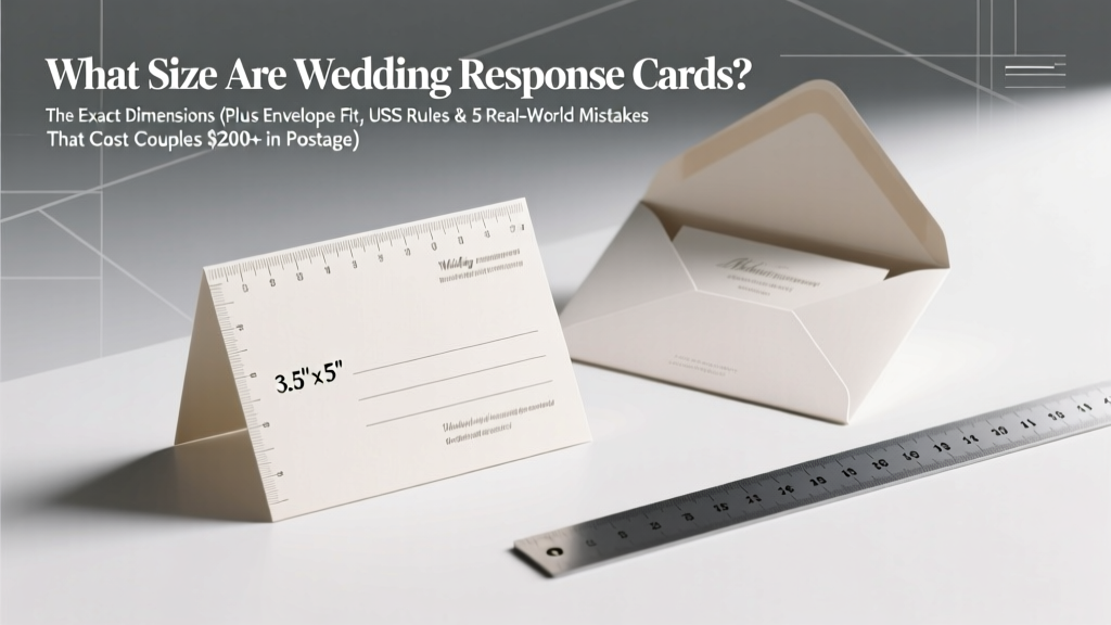 What Size Are Wedding Response Cards? The Exact Dimensions (Plus Envelope Fit, USPS Rules & 5 Real-World Mistakes That Cost Couples $200+ in Postage)