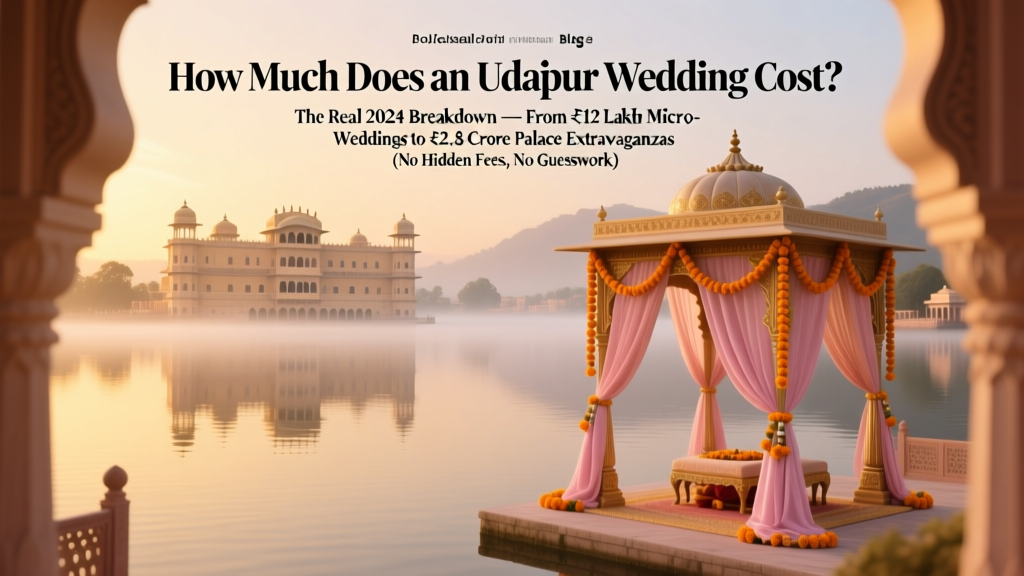 How Much Does an Udaipur Wedding Cost? The Real 2024 Breakdown — From ₹12 Lakh Micro-Weddings to ₹2.8 Crore Palace Extravaganzas (No Hidden Fees, No Guesswork)