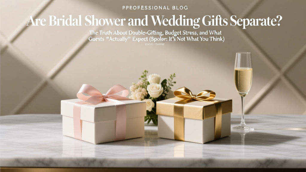 Are Bridal Shower and Wedding Gifts Separate? The Truth About Double-Gifting, Budget Stress, and What Guests *Actually* Expect (Spoiler: It’s Not What You Think)