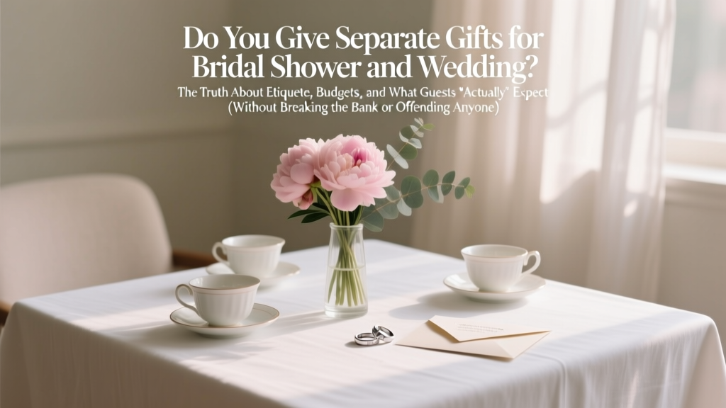 Do You Give Separate Gifts for Bridal Shower and Wedding? The Truth About Etiquette, Budgets, and What Guests *Actually* Expect (Without Breaking the Bank or Offending Anyone)