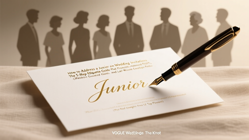 How to Address a Junior on Wedding Invitations: The 5-Step Etiquette Guide That Prevents Awkward RSVPs, Offended Guests, and Last-Minute Envelope Redos (Plus Real Examples from 12 Top Planners)