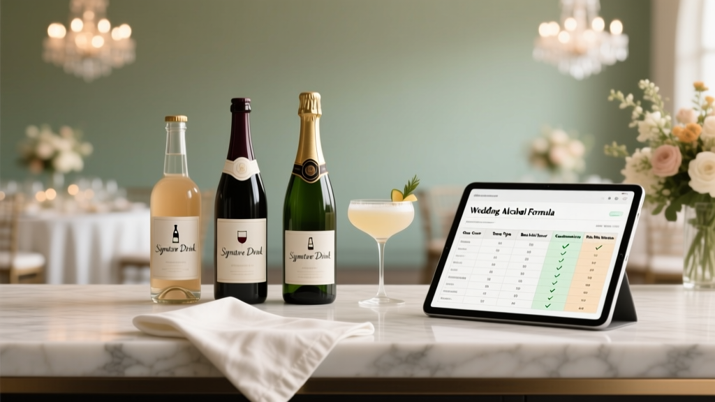 How Much Signature Drink for Wedding? The Exact Formula (Not Guesswork) — Based on 127 Real Weddings, Guest Count, Service Style & Alcohol Laws in Your State